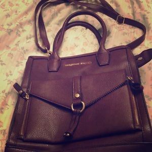 Burgundy Christian Siriano purse